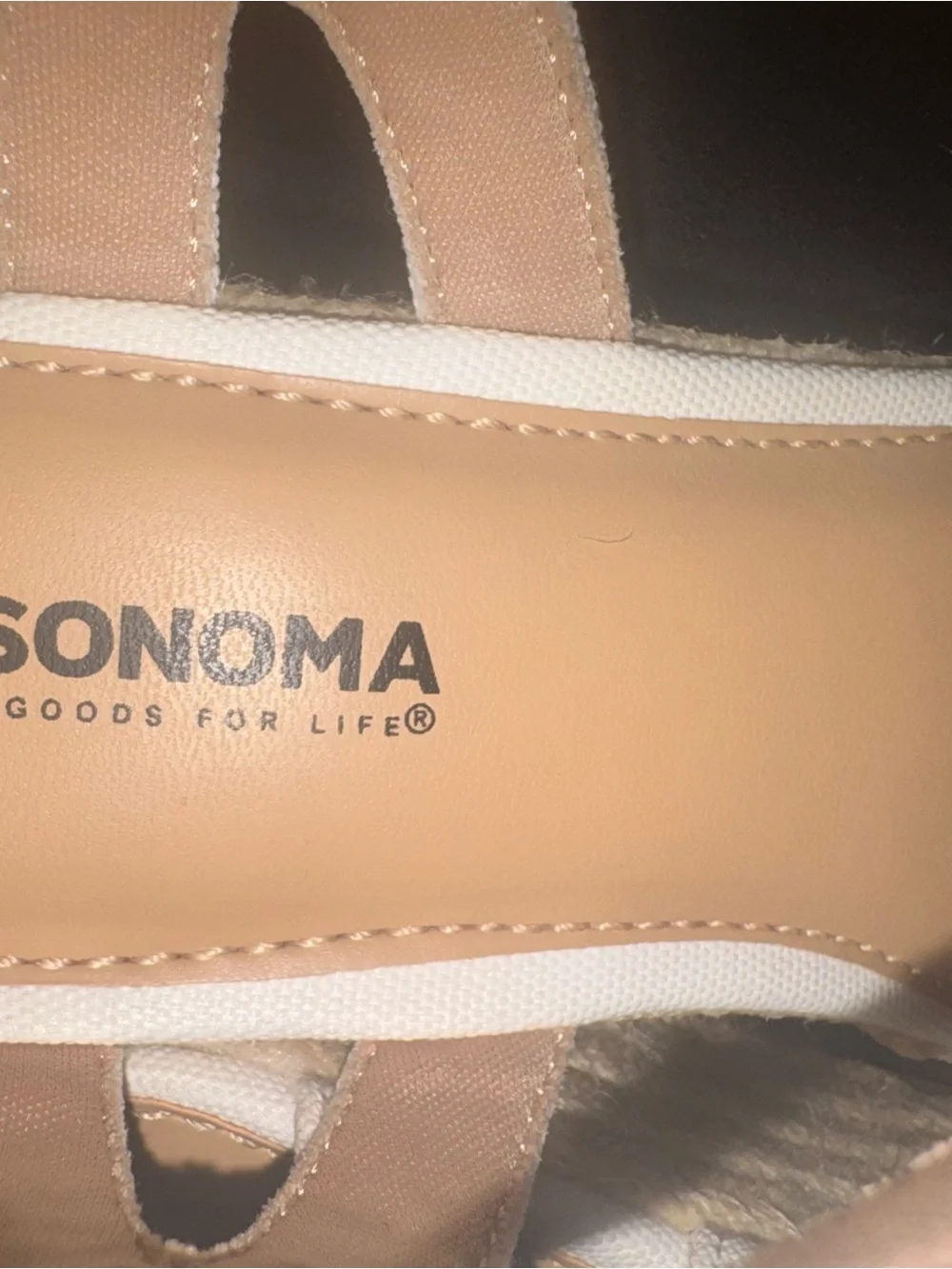 Sonoma Cream Bow Slingback Sandals